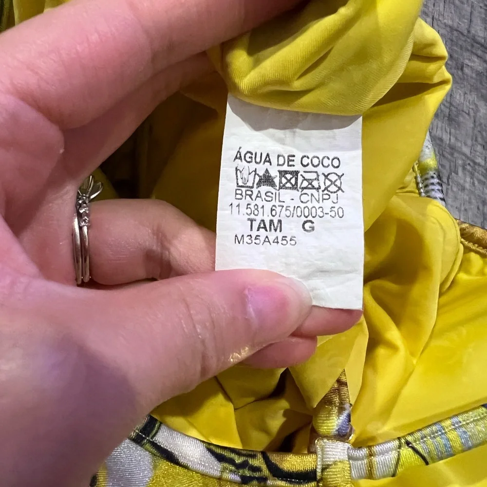 Aqua De Coco Yellow‎ One Piece Swimsuit